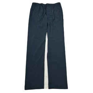 Perry Ellis TechWorks Slim‎ Pants Mens Small Navy Blue Stretch Wicking NEW
